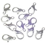 Fred Aldous Lobster Clasp 12mm S/P 12 Pack (AKA Caribineers)