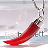 Fred Bennett Red Agate Tooth Pendant