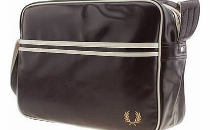 accessories fred perry burgundy shoulder bags