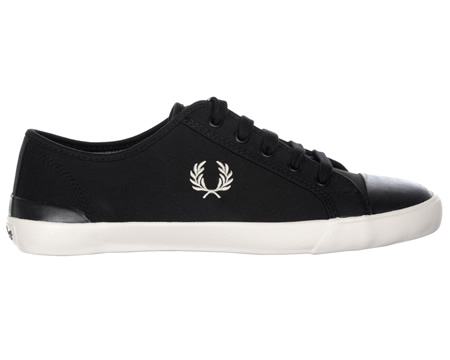 Fred Perry Beresford Black Canvas Trainers
