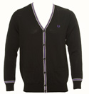 Black Button Fastening Cardigan