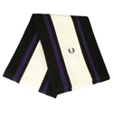Fred Perry Black, Cream and Purple Stripe Scarf