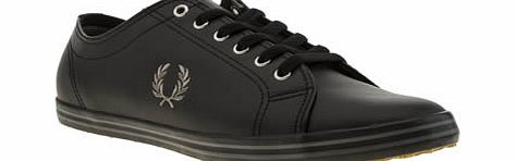 Fred Perry Black Kingston Leather Trainers