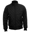 Black Quilted Harrington Jacket