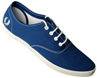 Fred Perry Blue/White Coxson Canvas Trainer