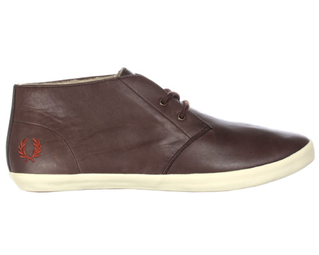 Fred Perry Byron Mid Brown Leather Boots