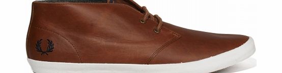 Fred Perry Byron Mid Tan Leather Chukka Boots
