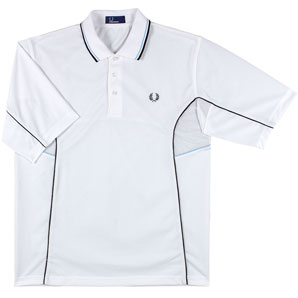 Classic Performance Polo Shirt- White- Small