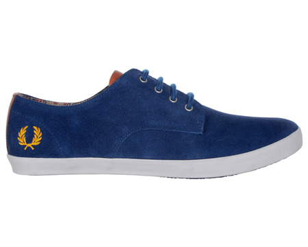 Fred Perry Foxx Blue Suede Trainers