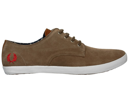 Fred Perry Foxx Suede Driftwood Trainer