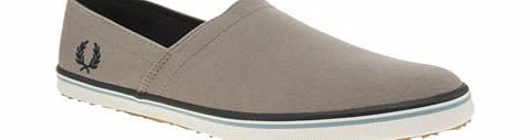 Fred Perry Grey Kingston Stamp Down Trainers