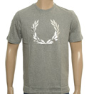 Fred Perry Grey T-Shirt with Silver Logo