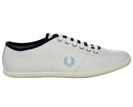 Hayes White Canvas Trainers