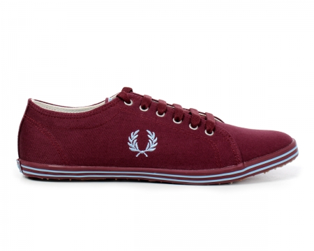 Fred Perry Kingston Twill Tipped Maroon Canvas