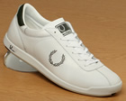 Fred Perry Lace-up White Leather Tennis Trainers