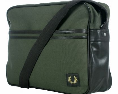 Fred Perry Leaf Green Classic Canvas Shoulder Bag