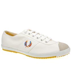Fred Perry Male Table Tennis Space Fabric Upper Fashion Trainers in White