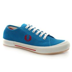 Male Vintage Tennis Too Fabric Upper Fashion Trainers in Blue, White and Blue
