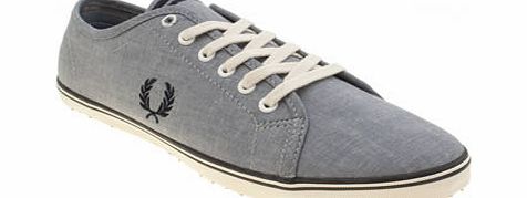 Fred Perry Pale Blue Kingston Twill Trainers