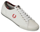 Fred Perry Reprise Cuff White Leather Trainers