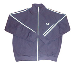 Sportstripe navy track jacket