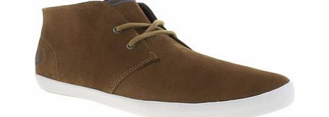 Fred Perry Tan Byron Mid Trainers