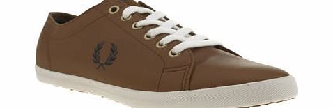 Fred Perry Tan Kingston Leather Trainers