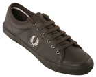 Fred Perry Vintage Tennis Brown Leather Trainers