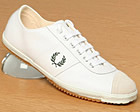 Fred Perry White Leather Table Tennis Trainer