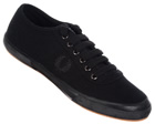 Fred Perry Woodford Black Canvas Trainers