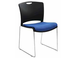Fred upholstered stacking chair