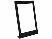 free standing slanted A4 sign holder with black