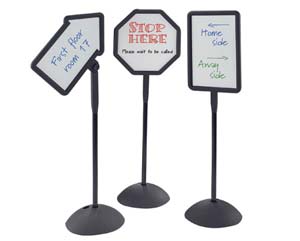 free standing whiteboard signs