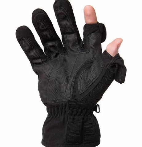 Freehands Unisex Stretch Thinsulate Gloves -Waterproof and Windproof back, ideal for Skiing or Photography (Medium)