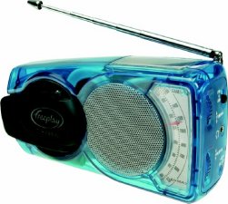 EyeMax Self-Sufficient Radio - Transparent Blue