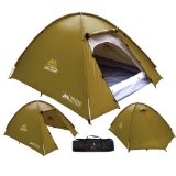 3 Man Double Skinned Sand Yellow Tent