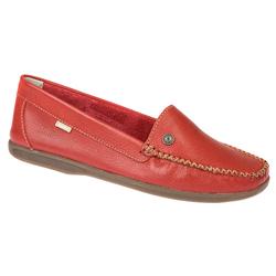 Freeway Female FREE1119 Leather Upper Leather Lining Casual Shoes in Red