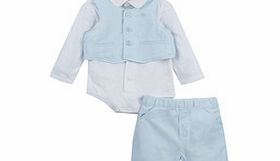 6-9mths baby blue cotton set