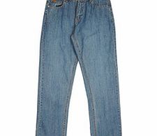 8-15y blue pure cotton jeans