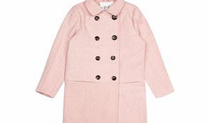 8-15y pink wool blend coat
