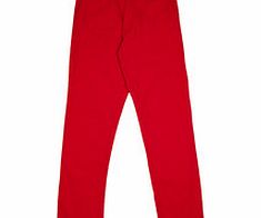 French Connection 8-15y red pure cotton chino