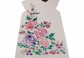 French Connection Girls White Dress L5/D16
