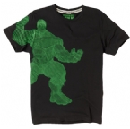 Mens Diagonal Hulk T-Shirt Black