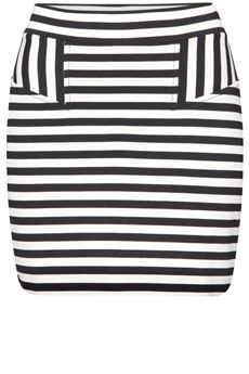 French Connection Promenade Stripe Skirt