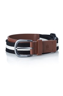 French Connection Tool Webbing Leather Belt
