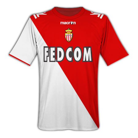 French teams Macron 2010-11 AS Monaco Home Macron Football Shirt
