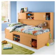 Cabin Bed & Overbed Storage, Beech
