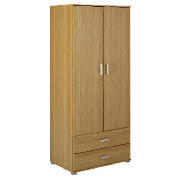 Fresno Double Wardrobe, Oak Effect