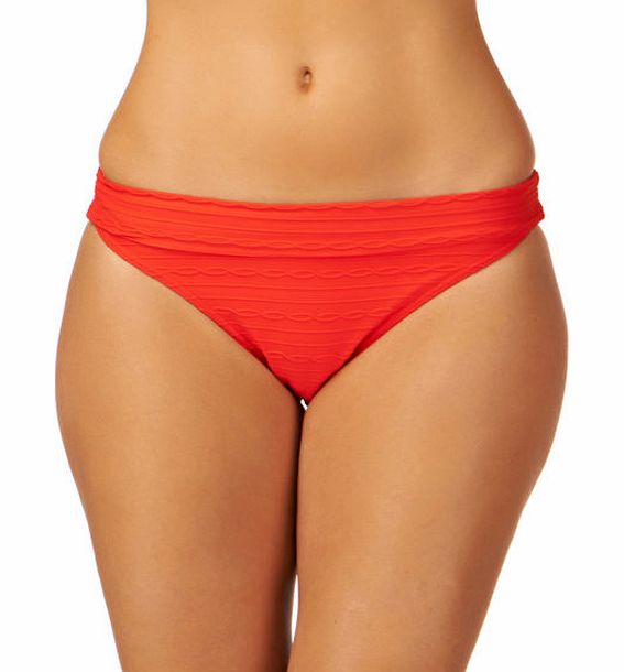 Freya Womens Freya Showboat Fold Brief Bikini Bottom