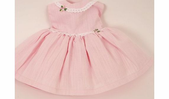 FRILLY LILY PINK PARTY DRESS FOR CABBAGE PATCH KIDS DOLLS 14-17 INCHES